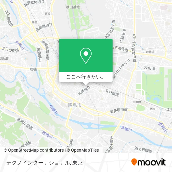 テクノインターナショナル地図