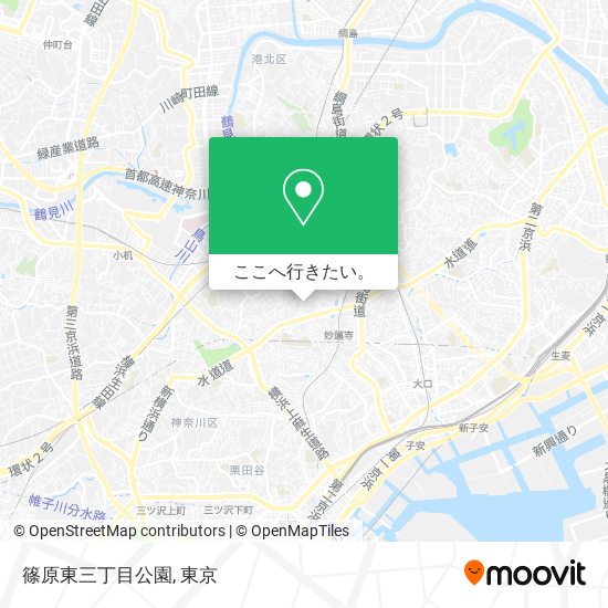 篠原東三丁目公園地図