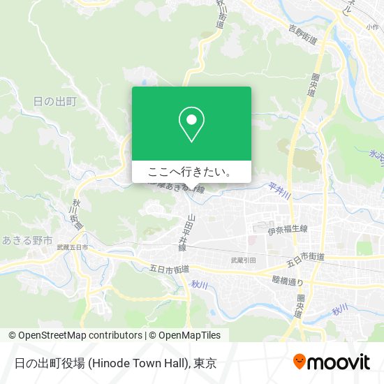 日の出町役場 (Hinode Town Hall)地図