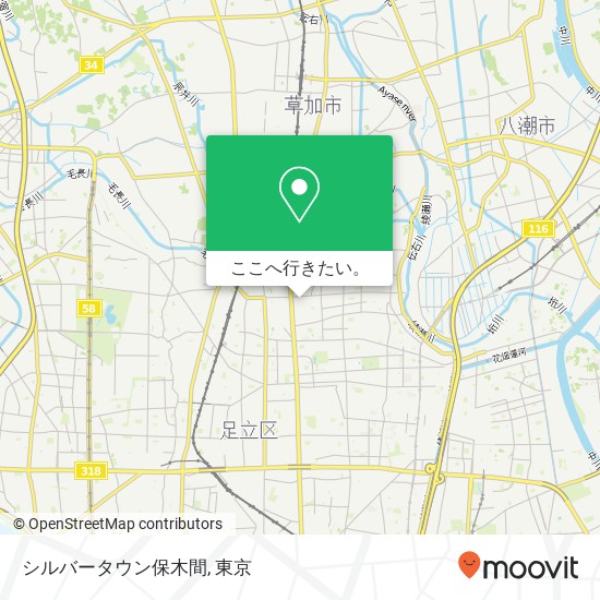 シルバータウン保木間地図