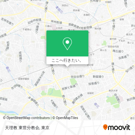 天理教 東世分教会地図
