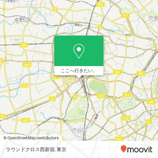 ラウンドクロス西新宿地図