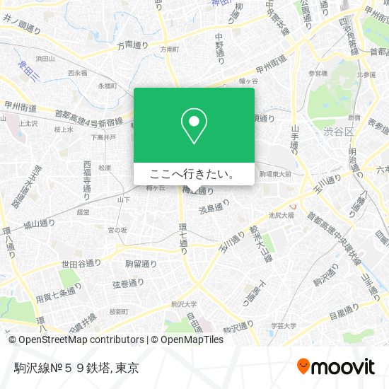 駒沢線№５９鉄塔地図