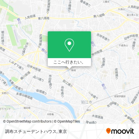 調布スチューデントハウス地図