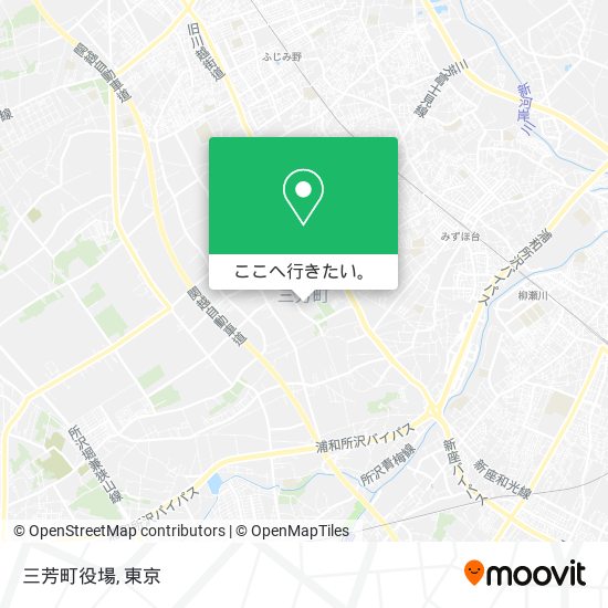三芳町役場地図