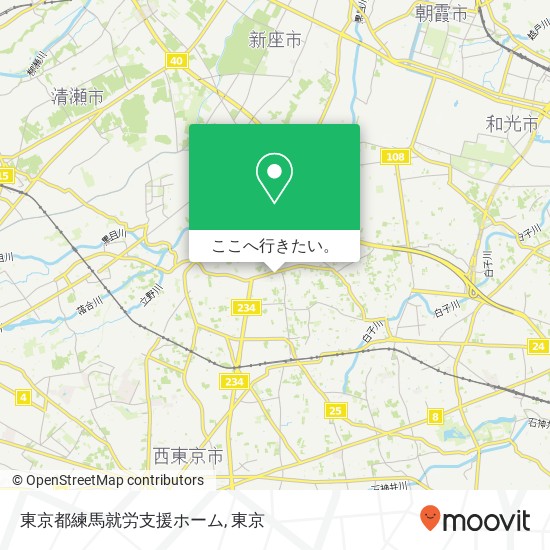 東京都練馬就労支援ホーム地図