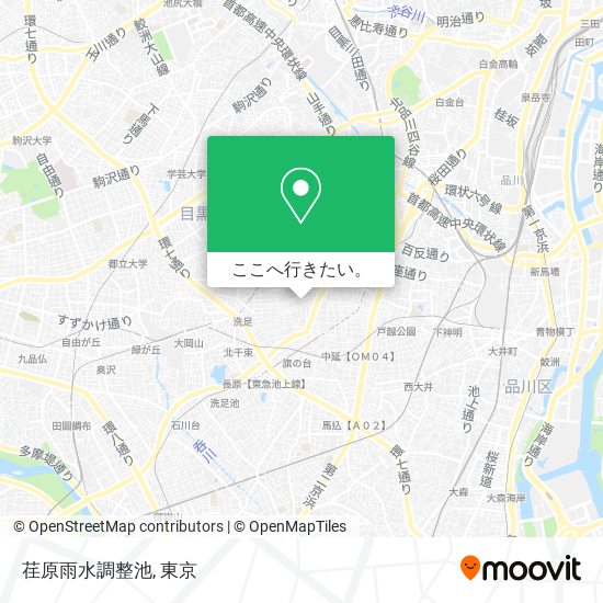 荏原雨水調整池地図