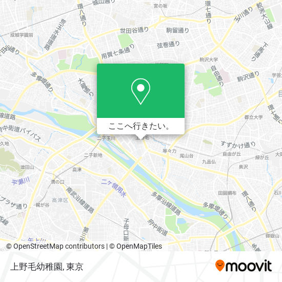 上野毛幼稚園地図