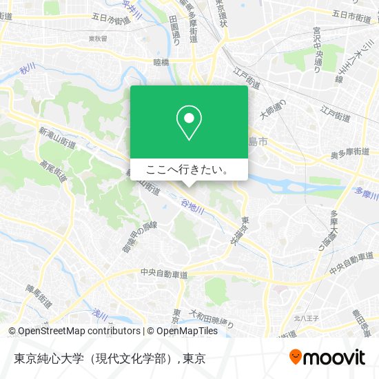 東京純心大学（現代文化学部）地図