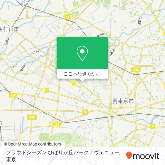 プラウドシーズン ひばりが丘パークアヴェニュー地図