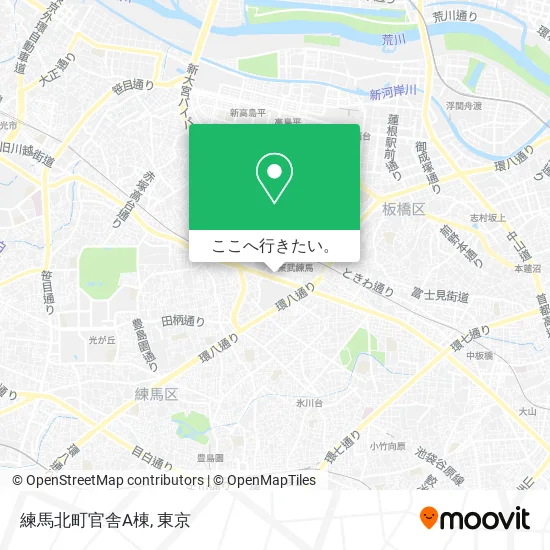 練馬北町官舎A棟地図