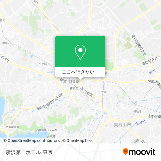 所沢第一ホテル地図