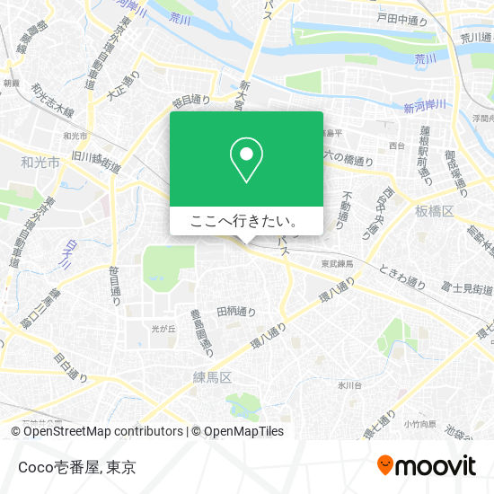 Coco壱番屋地図