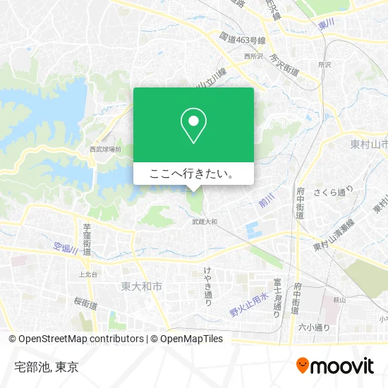 宅部池地図