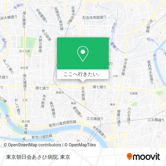 東京朝日会あさひ病院地図