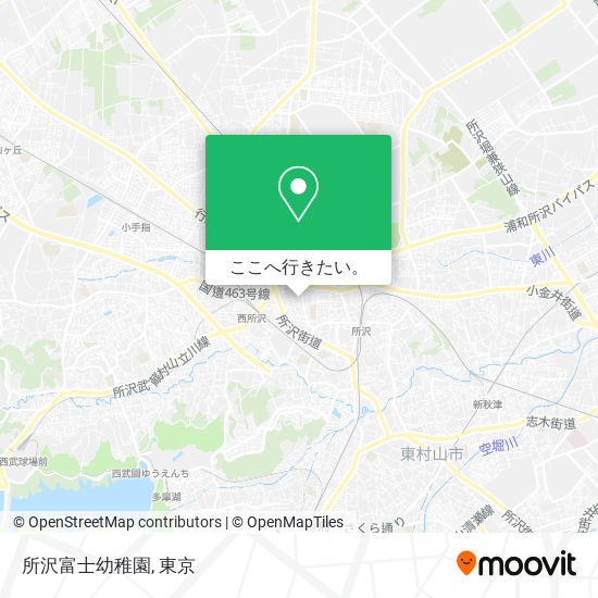所沢富士幼稚園地図