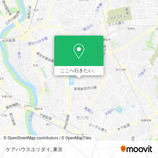 ケアハウスユリダイ地図