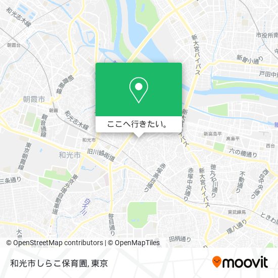 和光市しらこ保育園地図