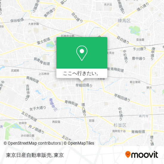 東京日産自動車販売地図