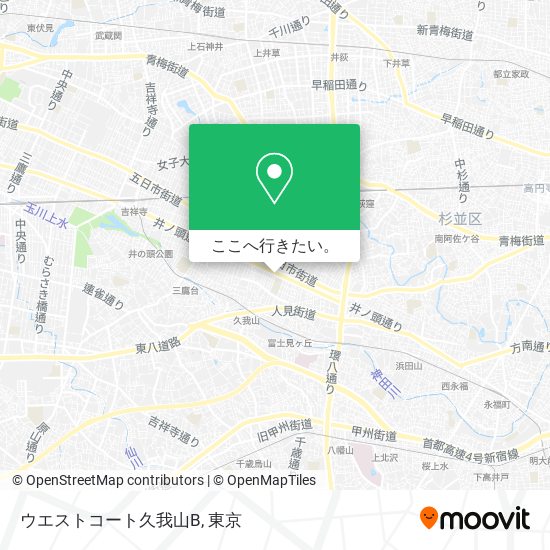 ウエストコート久我山B地図