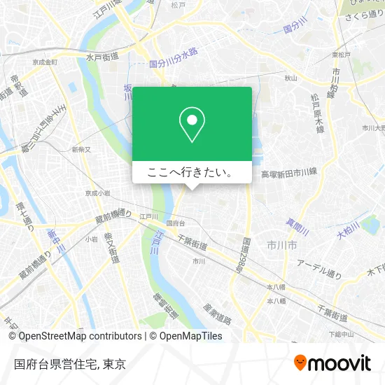 国府台県営住宅地図
