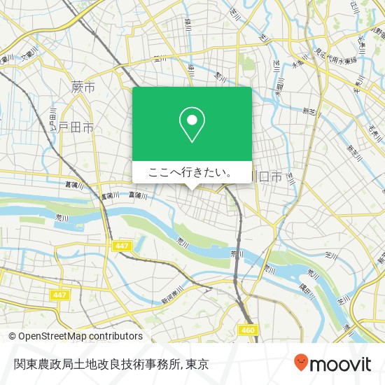 関東農政局土地改良技術事務所地図
