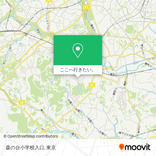 森の台小学校入口地図