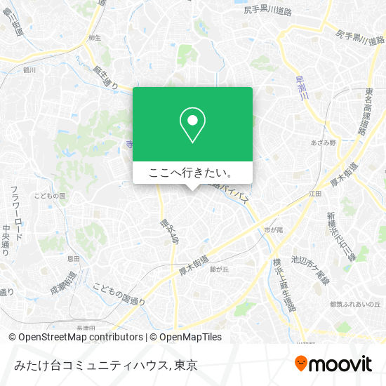 みたけ台コミュニティハウス地図