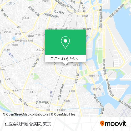仁医会牧田総合病院地図