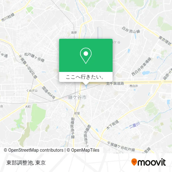 東部調整池地図