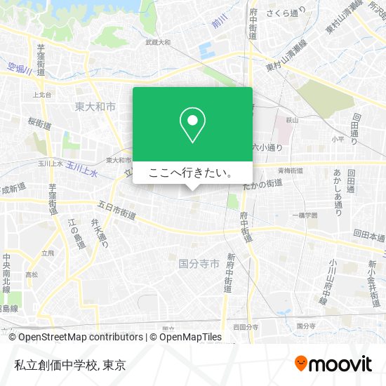 私立創価中学校地図