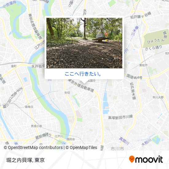堀之内貝塚地図