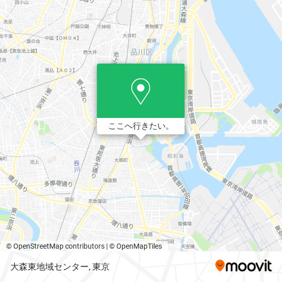 大森東地域センター地図