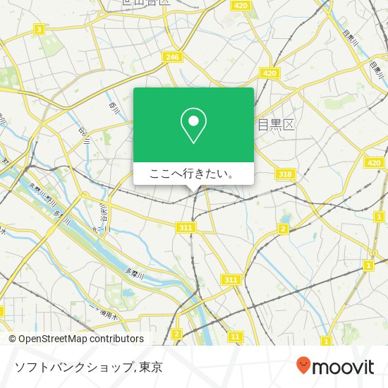 ソフトバンクショップ地図