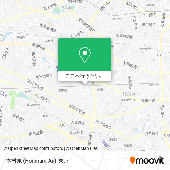 本村庵 (Honmura-An)地図