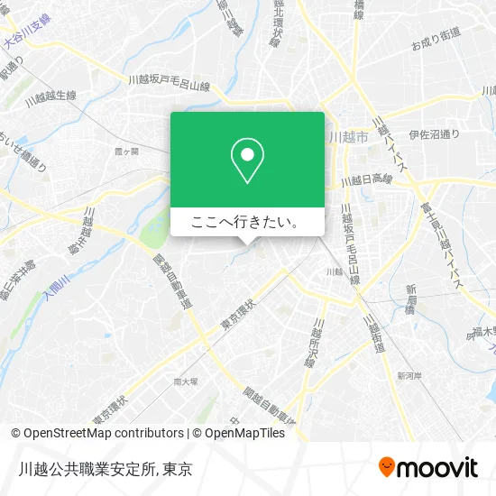 川越公共職業安定所地図