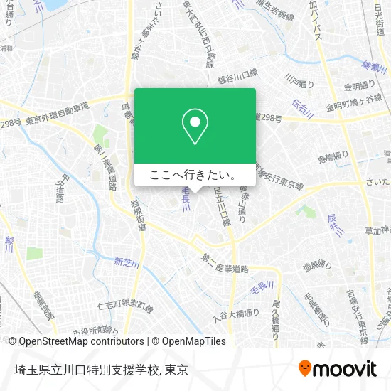 埼玉県立川口特別支援学校地図