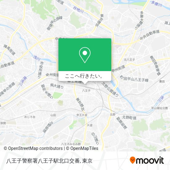 八王子警察署八王子駅北口交番地図