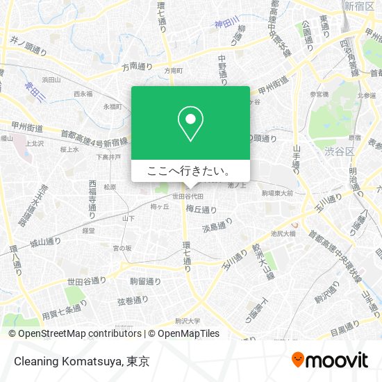 Cleaning Komatsuya地図