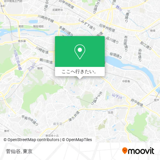 菅仙谷地図