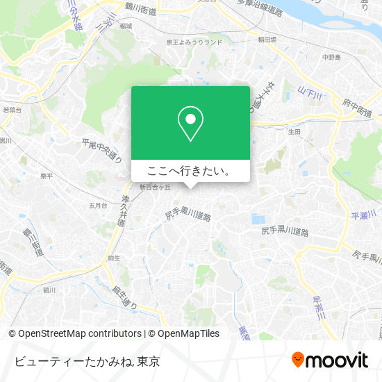 ビューティーたかみね地図