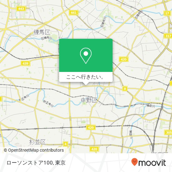 ローソンストア100地図