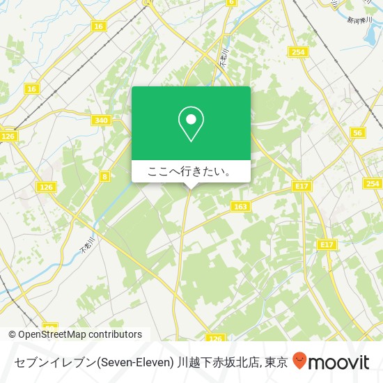 セブンイレブン(Seven-Eleven) 川越下赤坂北店地図