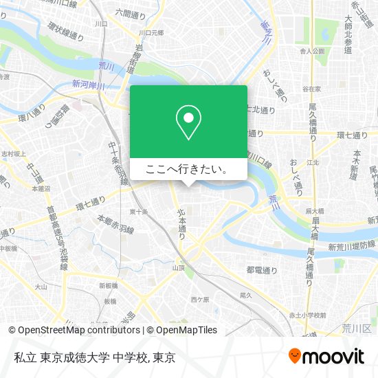 私立 東京成徳大学 中学校地図