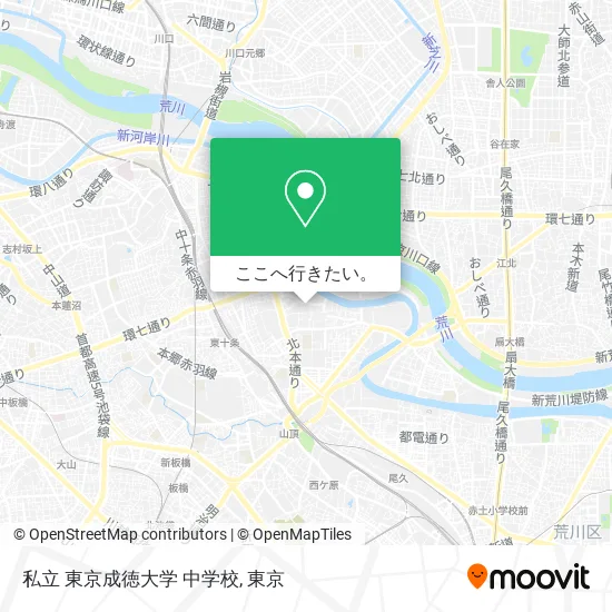 私立 東京成徳大学 中学校地図