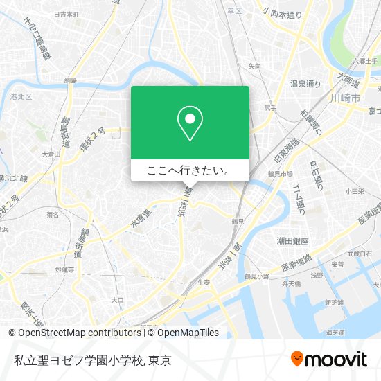 私立聖ヨゼフ学園小学校地図