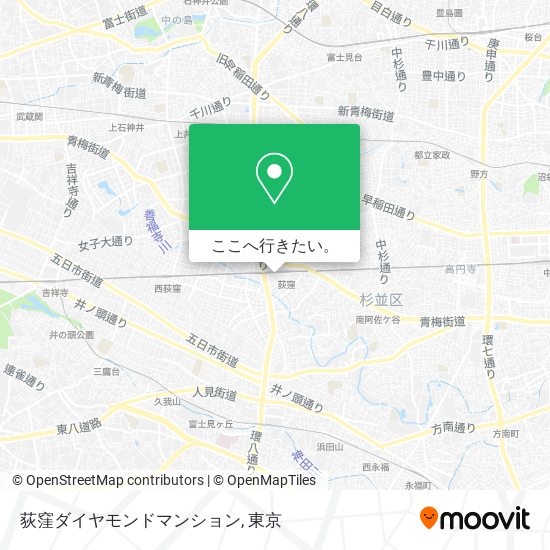 荻窪ダイヤモンドマンション地図