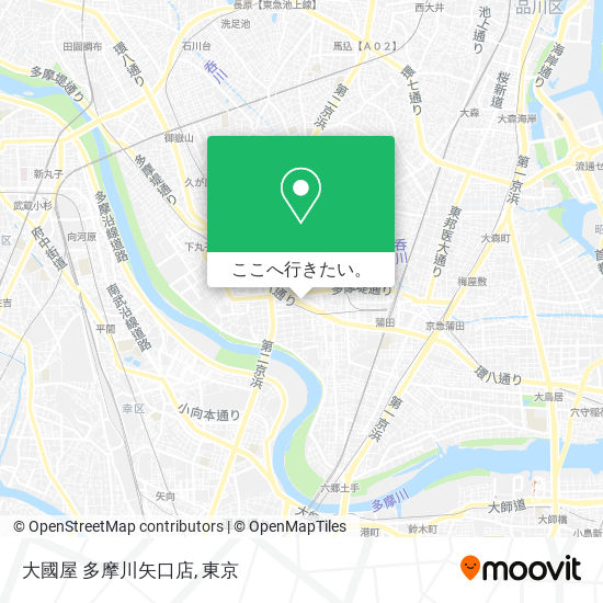 大國屋 多摩川矢口店地図