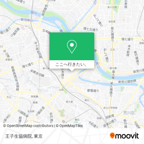 王子生協病院地図