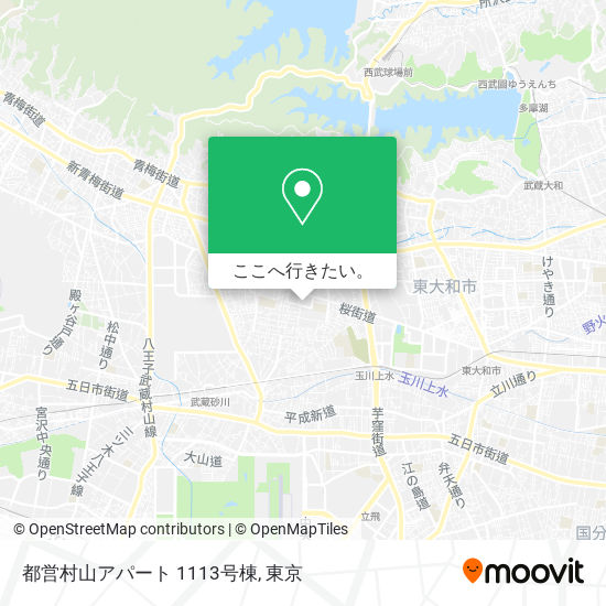 都営村山アパート 1113号棟地図